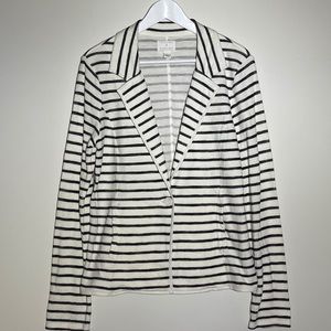 Nordstrom Caslon Cotton Striped Blazer